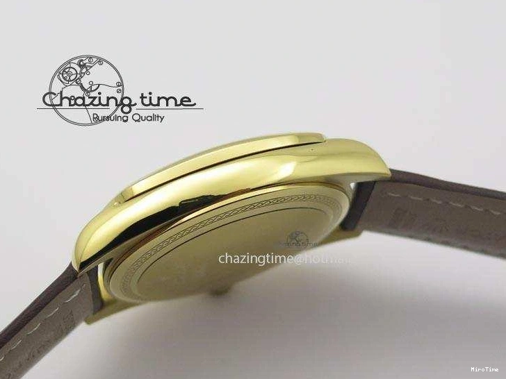 MiroTime 0419 Cellini Date YG White Numeral Dial On Brown Leather Strap A Affordable 3883